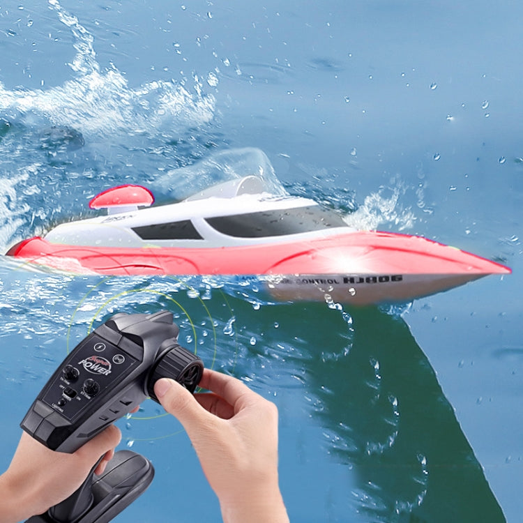 HongXunJie HJ806 Barche da regata ad alta velocità con raffreddamento ad acqua da 2,4 GHz con telecomando, funzione di ribaltamento automatico, distanza di controllo di 200 m HongXunJie HJ806 Barche da regata ad alta velocità con raffreddamento ad acqua da 2,4 GHz con telecomando, funzione di ribaltamento automatico, distanza di controllo di 200 m